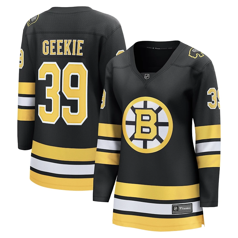 Women's Fanatics Morgan Geekie Black Boston Bruins Home Breakaway Player Jersey