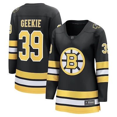 Women's Fanatics Morgan Geekie Black Boston Bruins Home Breakaway Player Jersey