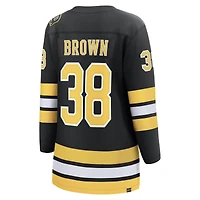 Maillot de joueur échappé à domicile des Bruins Boston noir Patrick Brown pour femmes Fanatics