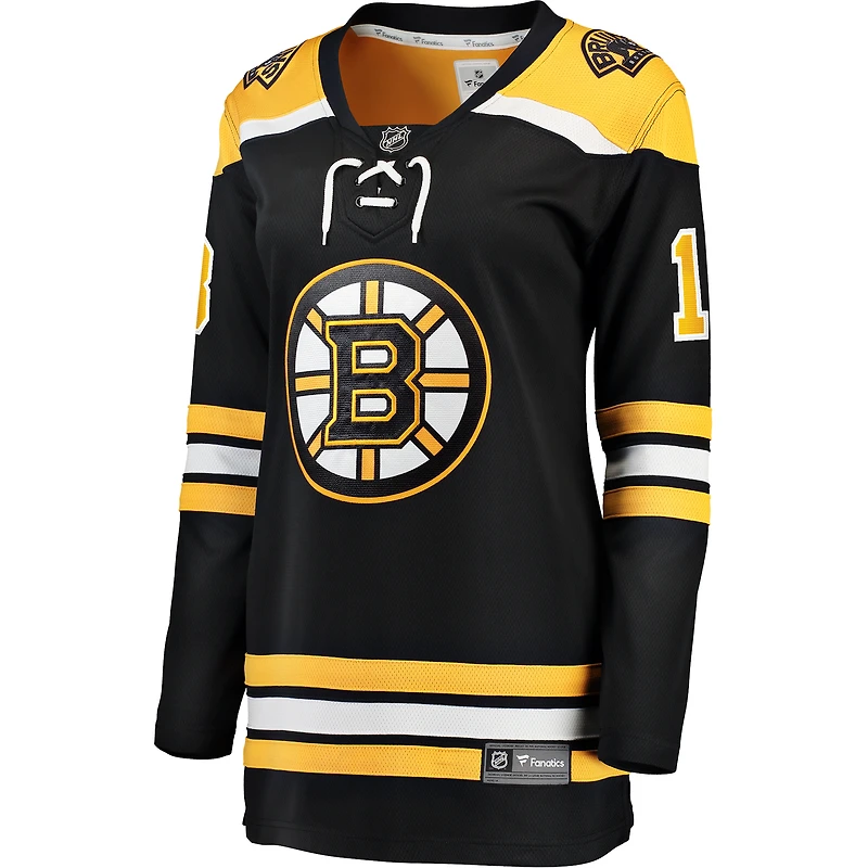 Women's Fanatics Pavel Zacha Black Boston Bruins Home Breakaway Player Jersey