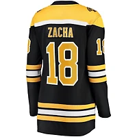Women's Fanatics Pavel Zacha Black Boston Bruins Home Breakaway Player Jersey