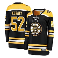 Maillot Sean Kuraly noir des Bruins de Boston à domicile pour femmes Fanatics