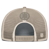 Casquette ajustable Fanatics Tan Authentic Pro Road Trucker des Bruins de Boston pour femmes