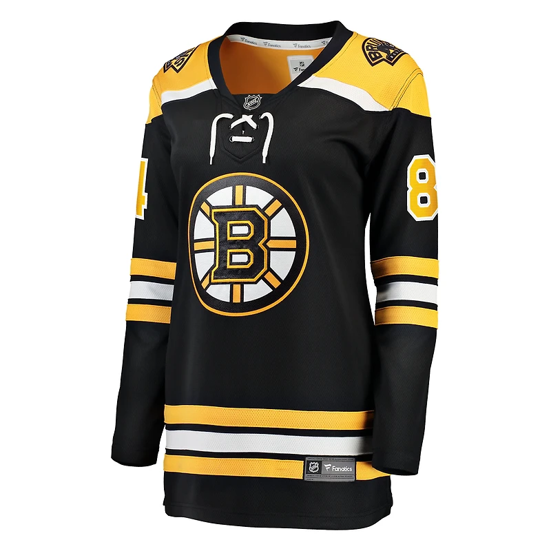 Women's Fanatics Tanner Jeannot Black Boston Bruins Home Breakaway Jersey