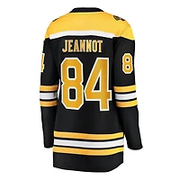 Women's Fanatics Tanner Jeannot Black Boston Bruins Home Breakaway Jersey