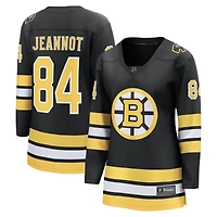 Maillot de joueur échappé à domicile des Bruins Boston noir Tanner Jeannot pour femmes Fanatics