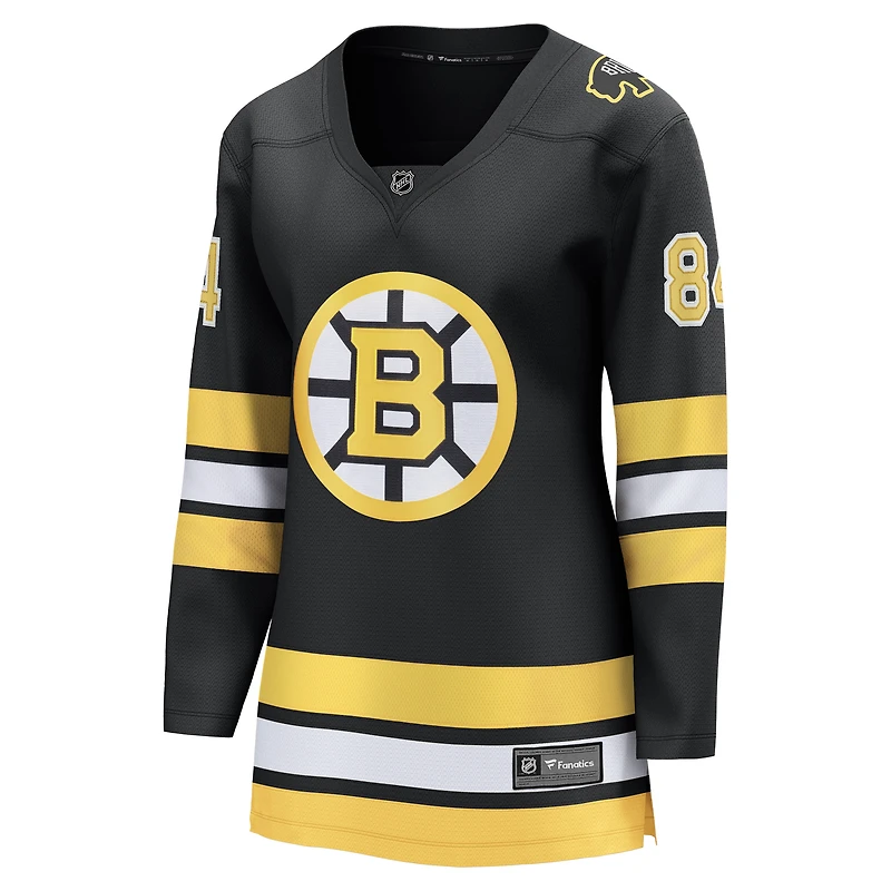 Maillot de joueur échappé à domicile des Bruins Boston noir Tanner Jeannot pour femmes Fanatics