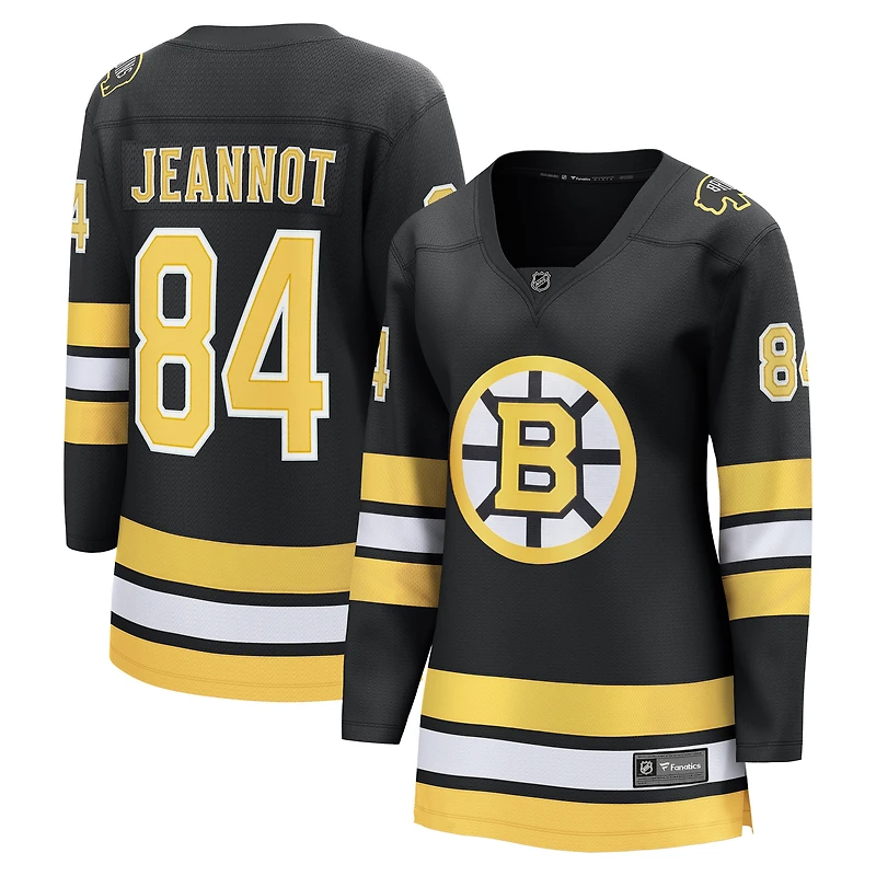 Women's Fanatics Tanner Jeannot Black Boston Bruins Home Breakaway Player Jersey