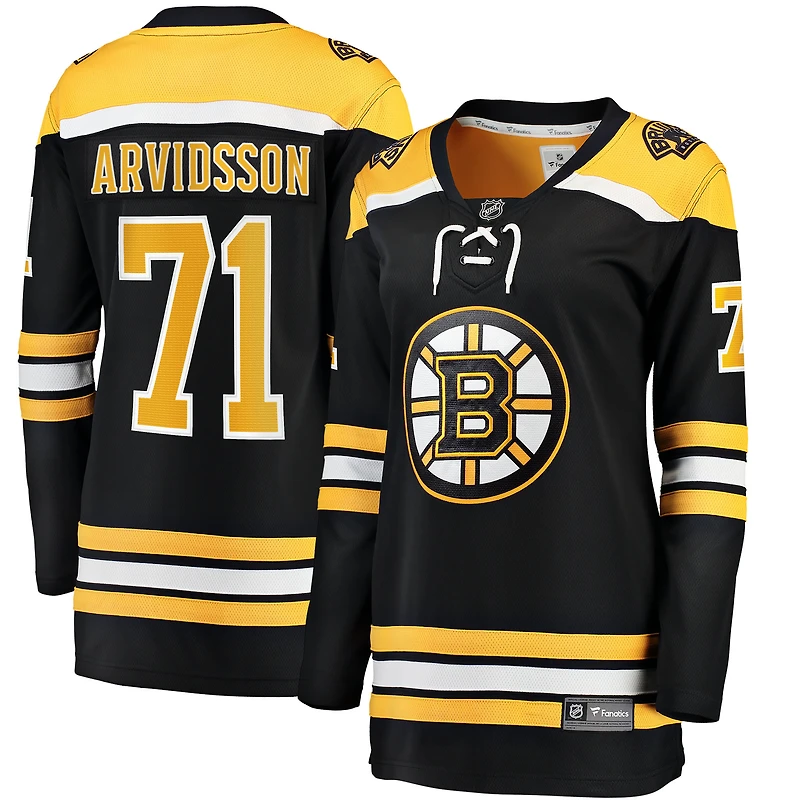 Women's Fanatics Viktor Arvidsson Black Boston Bruins Home Breakaway Jersey