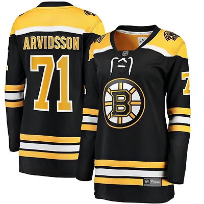 Women's Fanatics Viktor Arvidsson Black Boston Bruins Home Breakaway Jersey