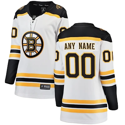 Women's Fanatics White Boston Bruins Breakaway - Custom Jersey
