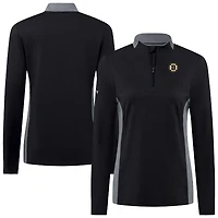 Haut à glissière quart de tour Moxie Insignia Core des Bruins Boston pour femme Levelwear, noir