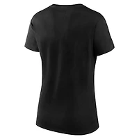 T-shirt athlétique noir pour femme avec logo des Bruins de Boston Unrivaled