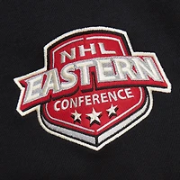Women's Mitchell & Ness Black Boston Bruins Heritage Lace-Up Pullover Sweatshirt