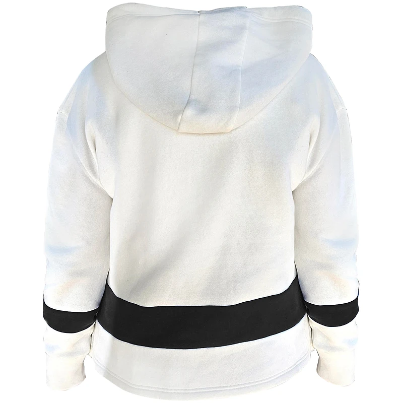 Sweat à capuche blanc grande taille des Bruins de Boston pour femme