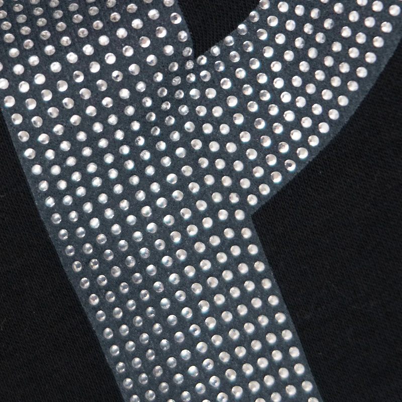 Sweat à capuche décontracté Starter noir pour femme, orné de strass des Bruins Boston