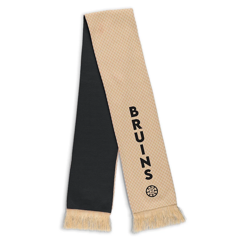 Women's WEAR by Erin Andrews Boston Bruins Tonal Microcheck Scarf & Glove Set