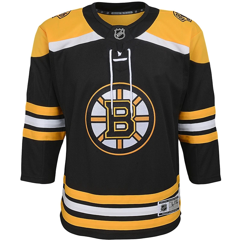 Youth Black Boston Bruins Home - Premier Jersey