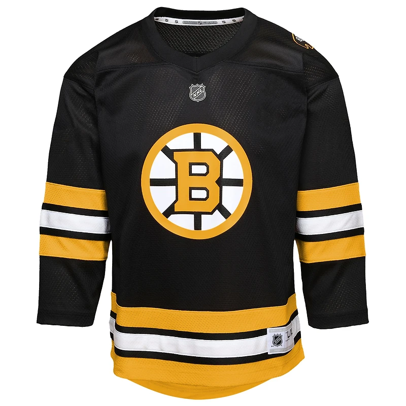 Youth Black Boston Bruins Home Replica Jersey