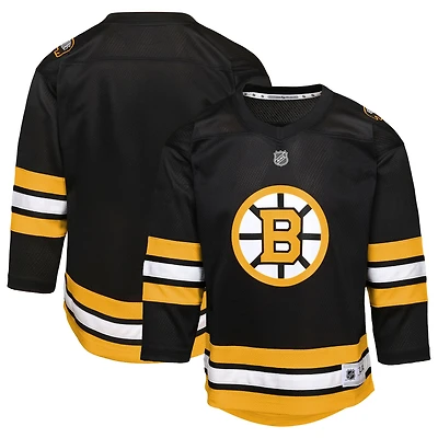 Youth  Black Boston Bruins Home Replica Jersey