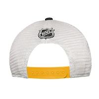 Casquette ajustable noire pour jeunes des Bruins de Boston
