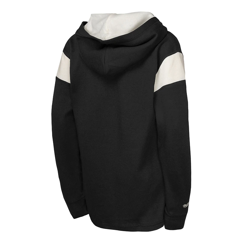 Youth Black Boston Bruins Thermal Lightweight Pullover Hoodie