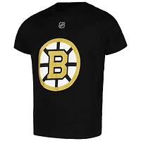 T-shirt noir avec nom et numéro des Bruins de Boston pour jeunes Brad Marchand