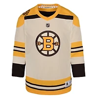 Maillot vierge crème pour jeunes des Bruins de Boston, réplique du 100e anniversaire