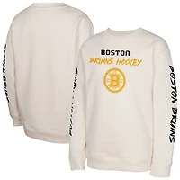 Youth Cream Boston Bruins Star Power Pullover Sweatshirt