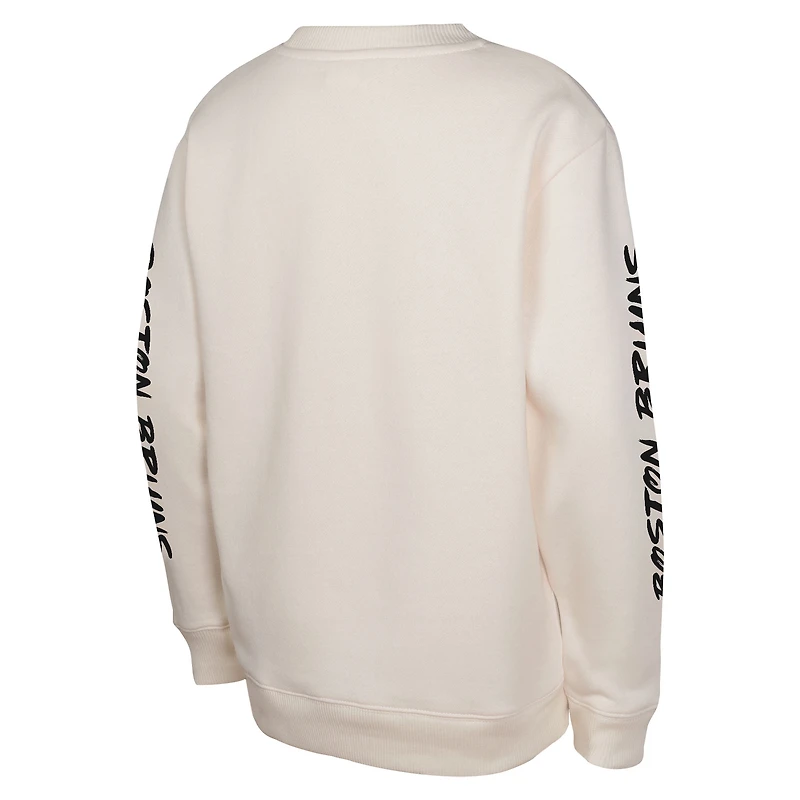 Youth Cream Boston Bruins Star Power Pullover Sweatshirt
