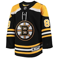 Maillot de joueur premier ministre à domicile des Bruins Boston noir David Pastrnak pour jeune
