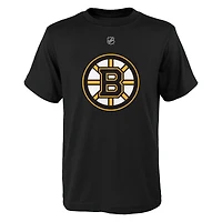 Youth David Pastrnak Black Boston Bruins Player Name & Number T-Shirt
