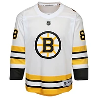 Maillot de joueur David Pastrnak blanc à domicile des Bruins Boston