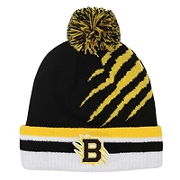 Youth Fanatics  Black Boston Bruins 2026 NHL Stadium Series Cuffed Knit Hat with Pom