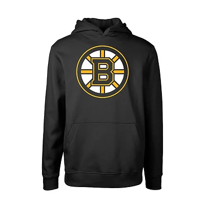 Youth Levelwear Black Boston Bruins Team Podium Core Fleece Pullover Hoodie