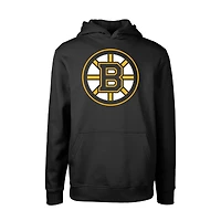 Youth Levelwear Black Boston Bruins Team Podium Core Fleece Pullover Hoodie
