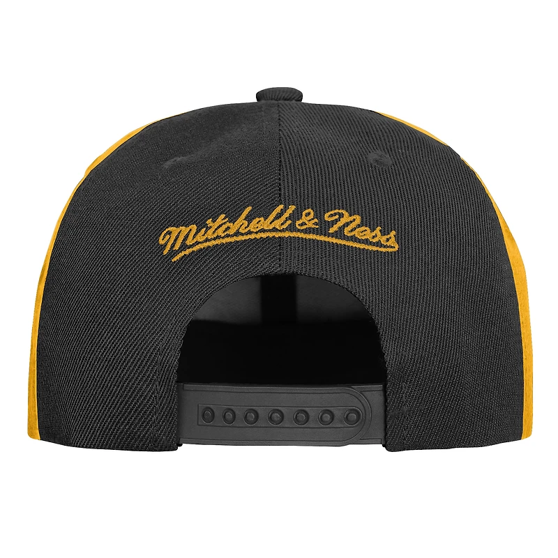 Casquette snapback Mitchell & Ness noire pour enfant, mascotte des Bruins de Boston