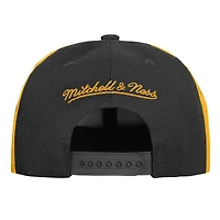 Casquette snapback Mitchell & Ness noire pour enfant, mascotte des Bruins de Boston