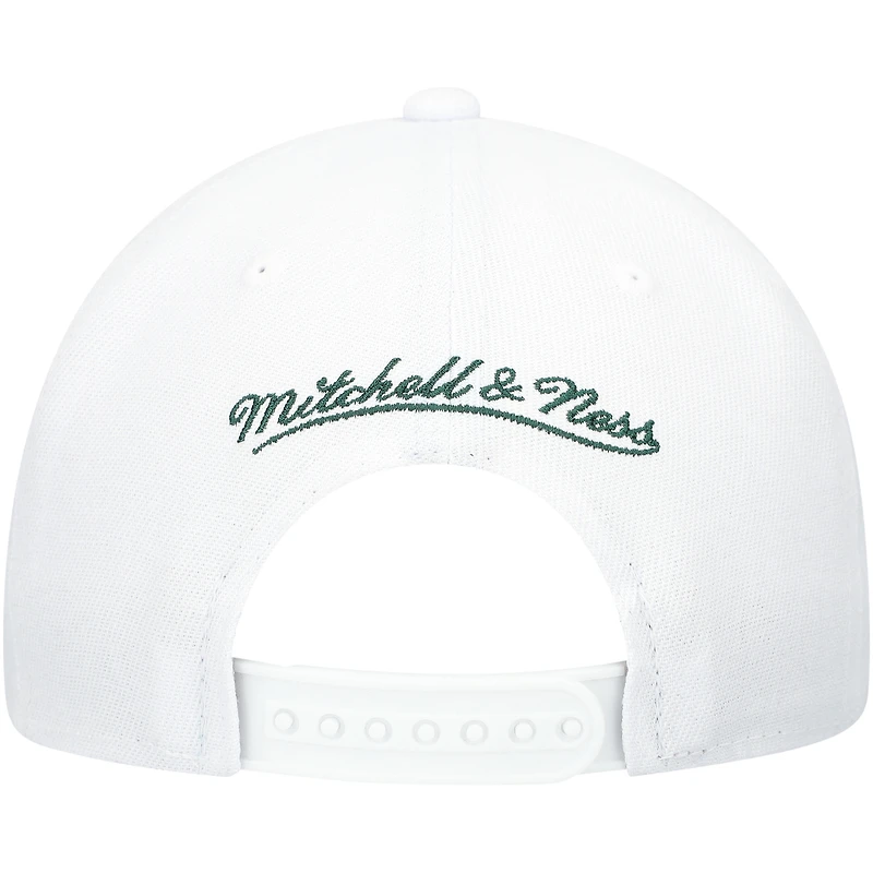 Casquette Snapback After Shock des Bruins de Boston blanche Mitchell & Ness pour jeunes