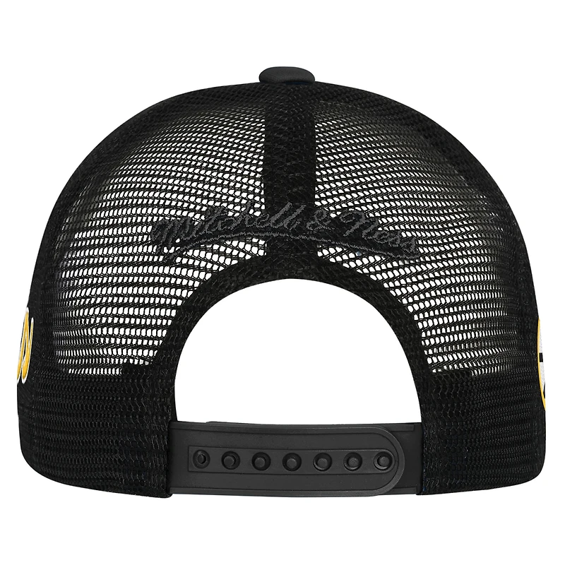 Casquette de camionneur ajustable blanche Mitchell & Ness pour jeunes