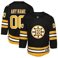 Maillot réplique personnalisé domicile noir des Bruins de Boston pour jeunes Outerstuff