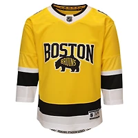 Maillot Premier Série Stade 2026 des Bruins de Boston, couleur or, pour jeunes