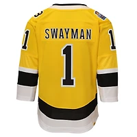 Youth Outerstuff Jeremy Swayman Gold Boston Bruins 2026 NHL Stadium Series Premier Jersey