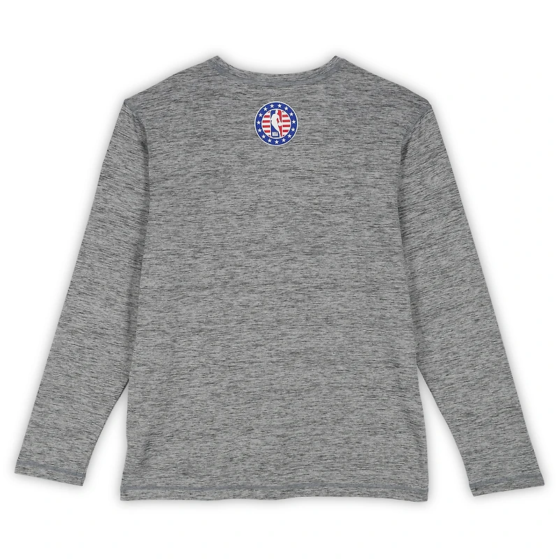 Boston Celtics Team-Issued Gray "Hoops For Troops" Long Sleeve Shirt from the 2025-26 NBA Season