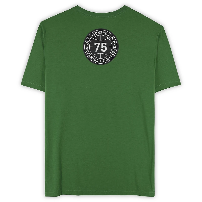 T-shirt à manches courtes vert Kelly « Mois de l'histoire des Noirs » Boston Celtics, saison NBA 2025-2026.