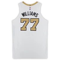 Amari Williams Boston Celtics Game-Used #77 White City Edition Nike Jersey from Multiple Games in January of 2026 - Size 52+4