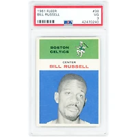 Bill Russell Boston Celtics 1961-62 Fleer #38 PSA Authenticated 3 Card