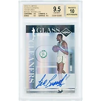 Carte autographiée de Bill Russell (Boston Celtics) 11 Panini Limited Glass Cleaners n° 18, n° 3/25, authentifiée BGS 9,5/10 - Sous-notes 9,5, 9, 9,5, 9,5