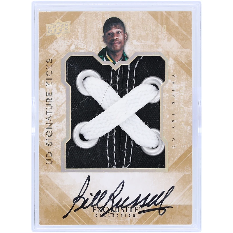 Bill Russell Boston Celtics Autographed 2013-14 Upper Deck Exquisite Collection Signature Kicks #ML-BR #1/10 Card