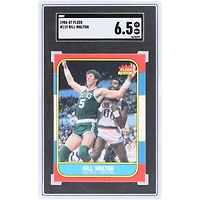 Carte authentifiée SGC 6.5 de Bill Walton, Boston Celtics, saison 1986-87, Fleer n° 119